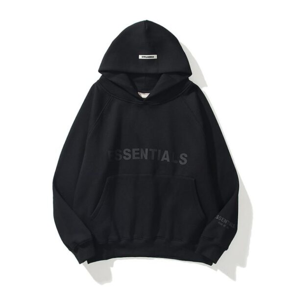 Essentials Oversized Pullover Hoodie Black