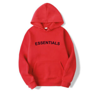 Essentials-Red-hoodie-pullover