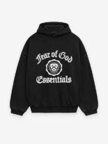 Essentials Fear of God Shrunken Hoodie Black