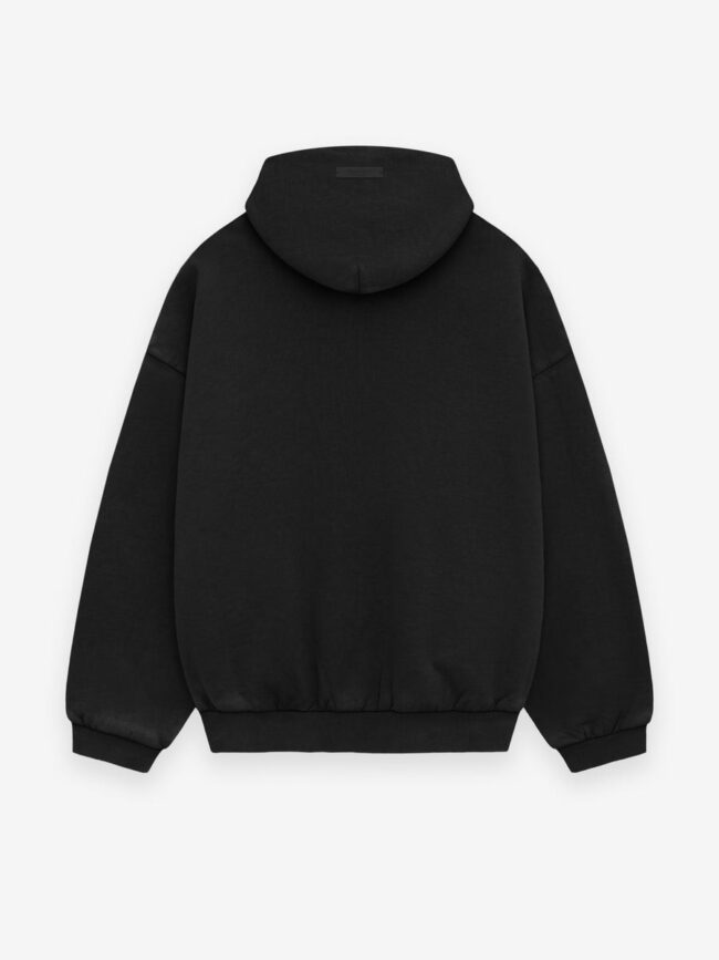 Essentials Fear of God Shrunken Hoodie Black Back