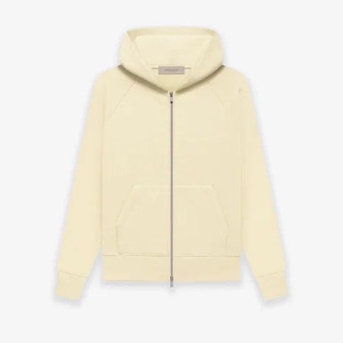 Essentials Fw22 Kids Fullzip Hoodie Canary Frant