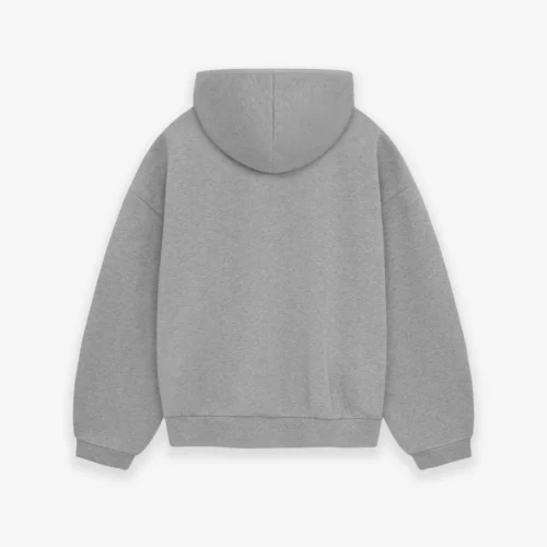 Essentials Hoodie Dark Heather Oatmeal Back