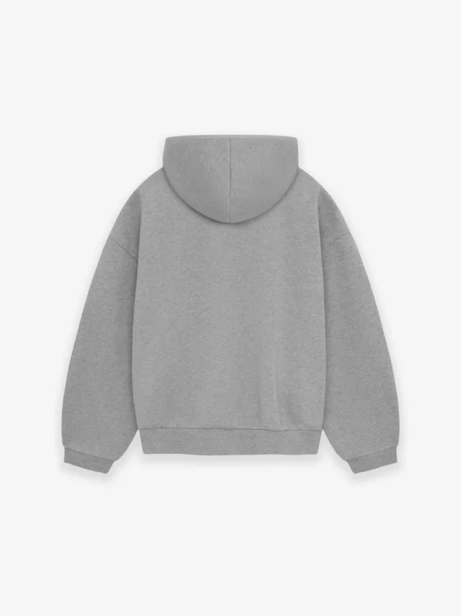 Essentials Hoodie Dark Heather Oatmeal Back