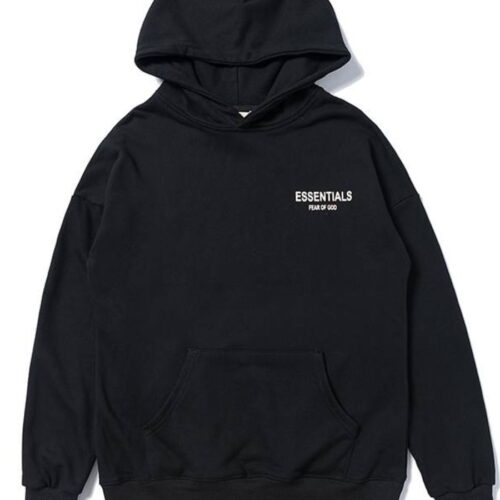 Fear Of God Essentials Star Hoodie black