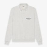 Fear-of-God-ESSENTIALS-Long-Sleeve-Polo-Sweatshirt-Gray