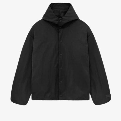 Textured-Nylon-Hooded-Coaches-Jacket-Black